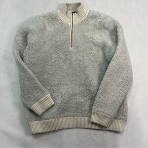 Barefoot Dreams Cream Half-Zip Sweater